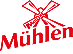Das Logo der MühlenBar. Die Bar - Köln - Brauerei zur Malzmühle mit dem Schriftzug in Weiss.